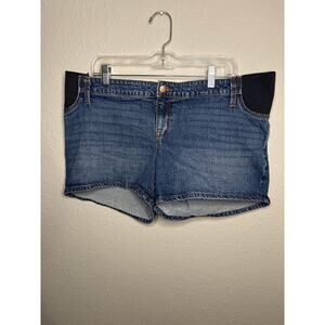 Isabel Maternity Side Panel Stretch Midi Shorts, size 14